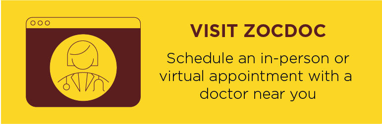 Visit ZOCDOC
