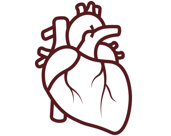 triangle with a heart in the center
