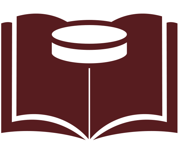 open book with a medicine tablet in the center clip art