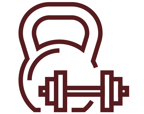 kettle bell and barbell