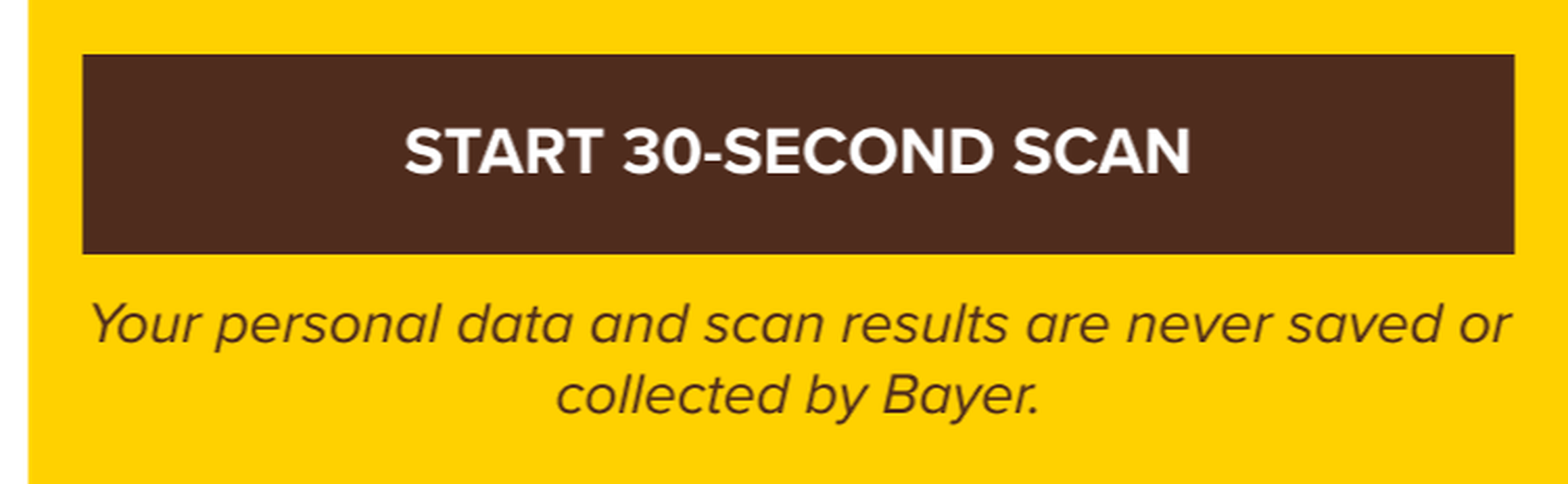 Start 30 second scan banner
